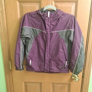 REI Girls Purple and Gray Jacket Size M 8/10